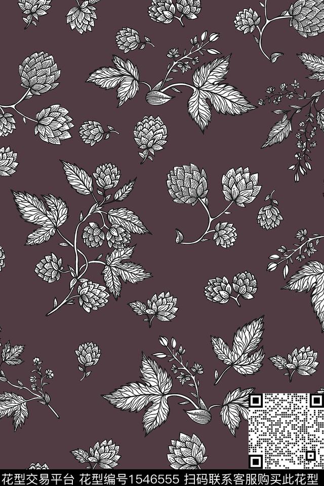 中老年女装花卉数码印花华亿平台下载（图片编号: 1546555） - 瓦栏（Walan）