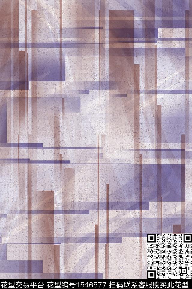几何肌理抽象数码印花华亿平台下载（图片编号: 1546577） - 瓦栏（Walan）