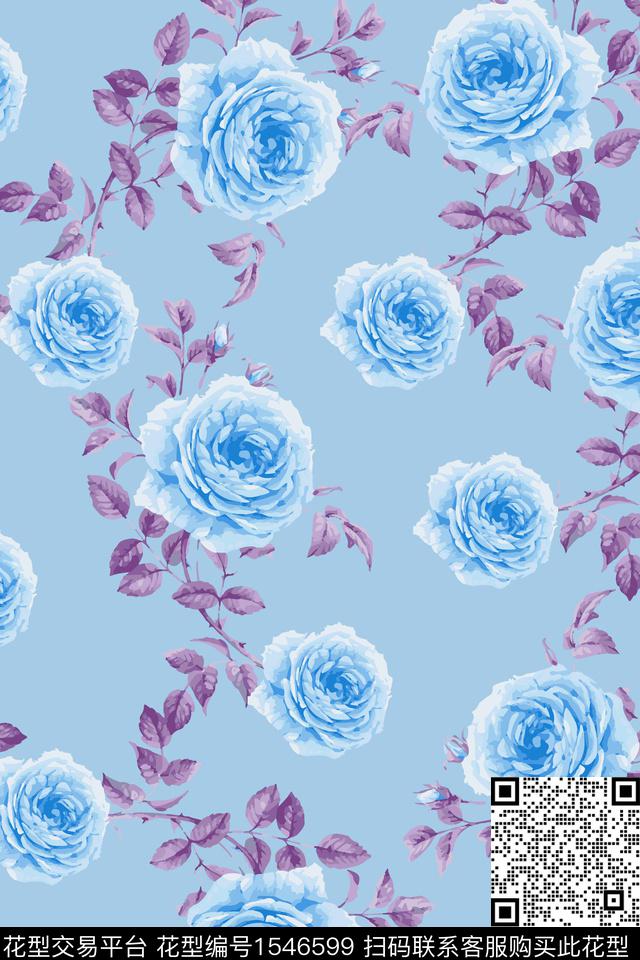 大牌风定位花花卉数码印花华亿平台下载（图片编号: 1546599） - 瓦栏（Walan）