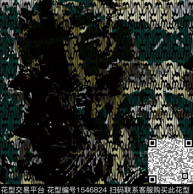 抽象纹理数码印花华亿平台下载（图片编号: 1546824） - 瓦栏（Walan）