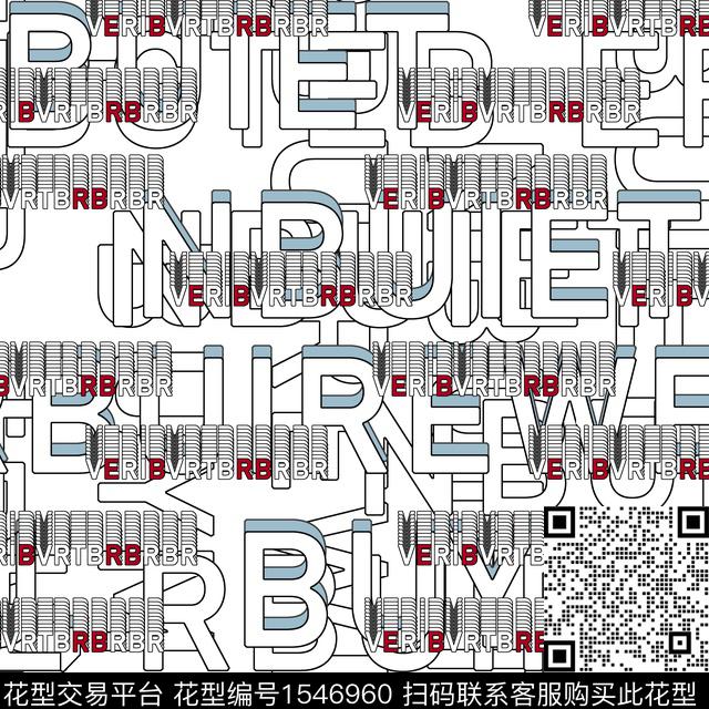 字母几何男装男装传统印花华亿平台下载（图片编号: 1546960） - 瓦栏（Walan）