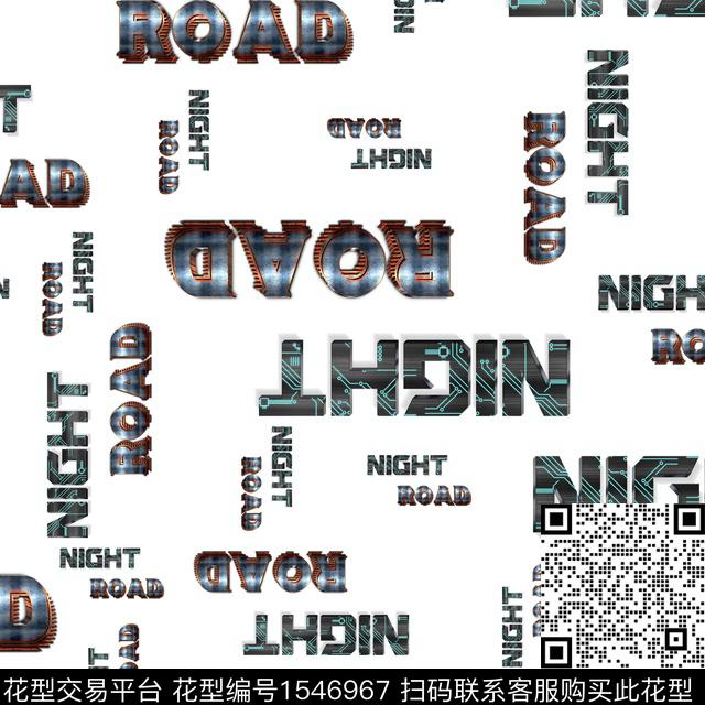 字母趣味男装数码印花华亿平台下载（图片编号: 1546967） - 瓦栏（Walan）