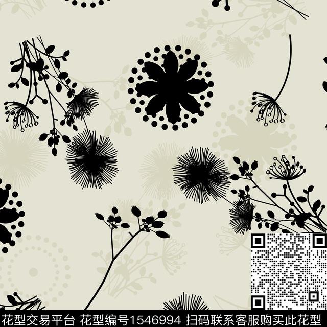 女装绿植树叶花卉数码印花华亿平台下载（图片编号: 1546994） - 瓦栏（Walan）