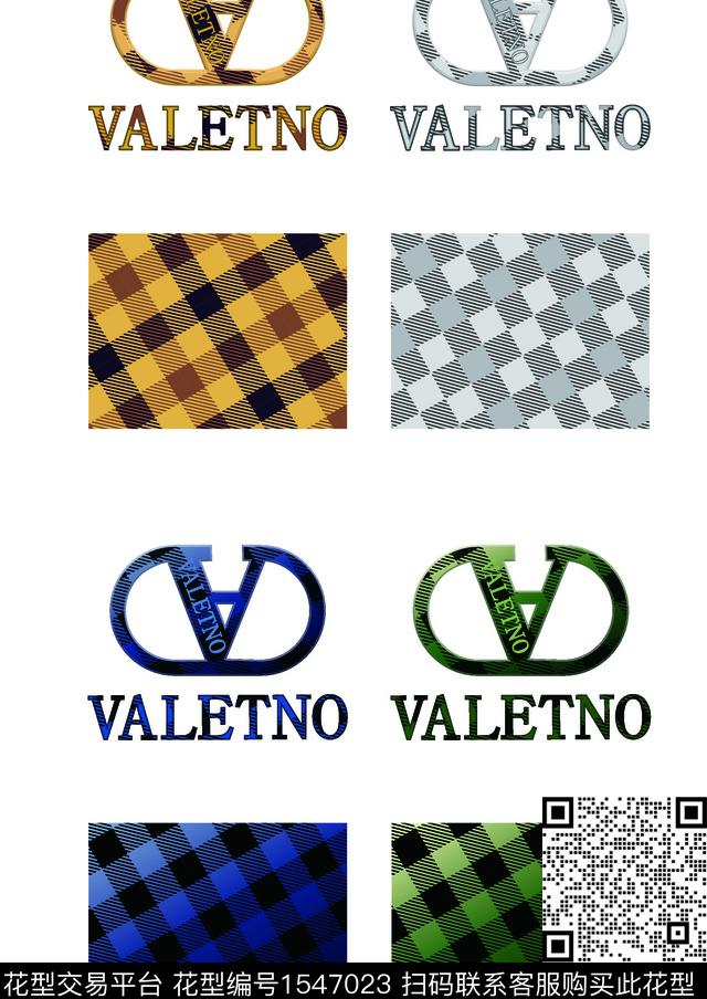 大牌风字母格子传统印花华亿平台下载（图片编号: 1547023） - 瓦栏（Walan）