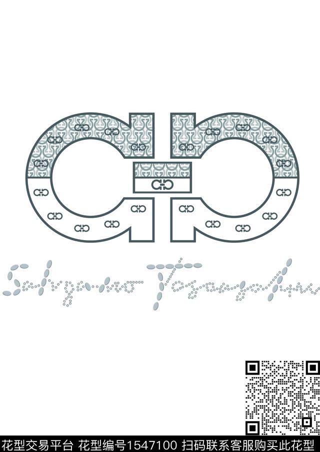 字母休闲几何传统印花华亿平台下载（图片编号: 1547100） - 瓦栏（Walan）