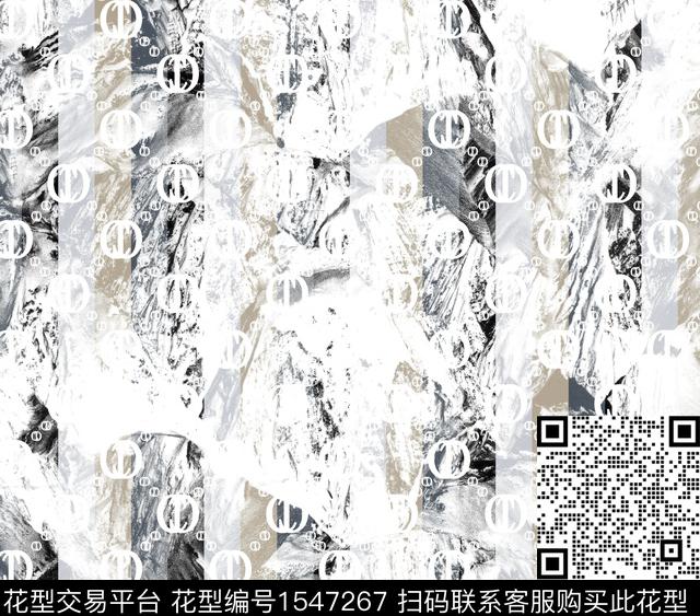 抽象肌理字母数码印花华亿平台下载（图片编号: 1547267） - 瓦栏（Walan）