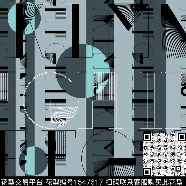 字母几何几何男装传统印花华亿平台下载（图片编号: 1547617） - 瓦栏（Walan）