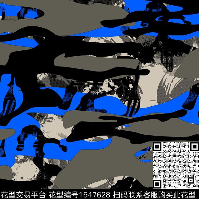 迷彩几何男装男装传统印花华亿平台下载（图片编号: 1547628） - 瓦栏（Walan）