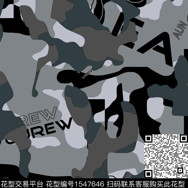 迷彩几何几何男装传统印花华亿平台下载（图片编号: 1547646） - 瓦栏（Walan）