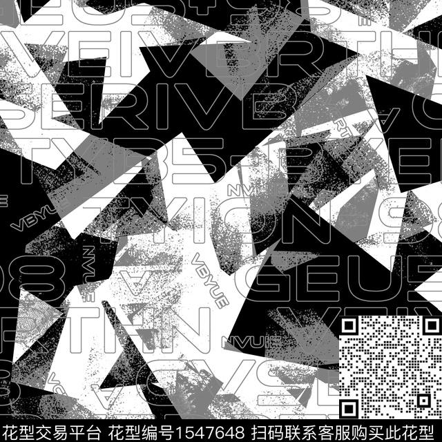 字母几何几何男装传统印花华亿平台下载（图片编号: 1547648） - 瓦栏（Walan）