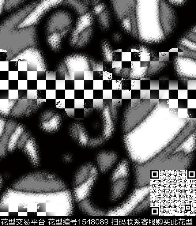 扎染华亿平台抽象几何传统印花华亿平台下载（图片编号: 1548089） - 瓦栏（Walan）