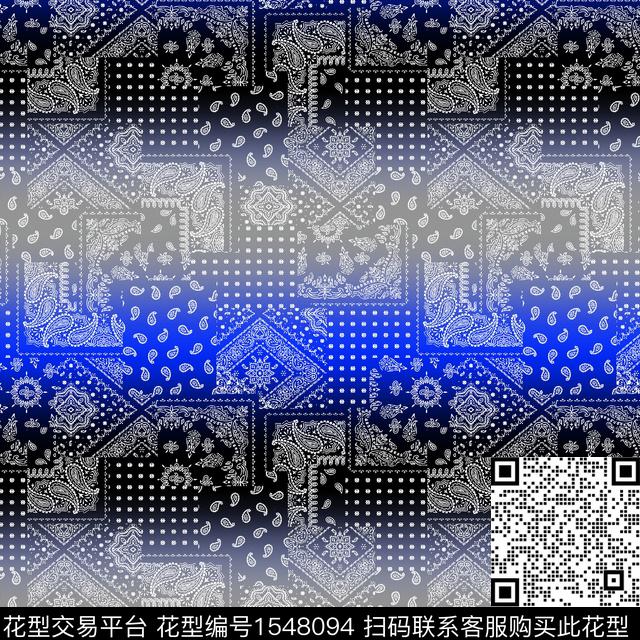 渐变几何男装传统印花华亿平台下载（图片编号: 1548094） - 瓦栏（Walan）