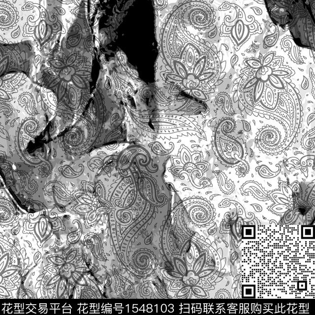 抽象几何男装传统印花华亿平台下载（图片编号: 1548103） - 瓦栏（Walan）