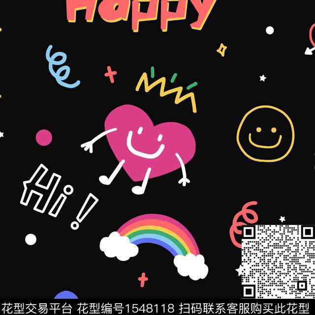 趣味卡通萌趣数码印花华亿平台下载（图片编号: 1548118） - 瓦栏（Walan）