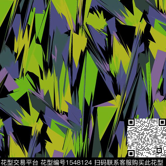 几何油画华亿平台艺术数码印花华亿平台下载（图片编号: 1548124） - 瓦栏（Walan）