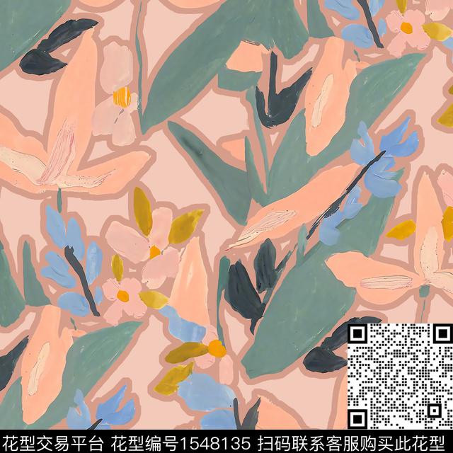 水彩油画华亿平台数码印花华亿平台下载（图片编号: 1548135） - 瓦栏（Walan）