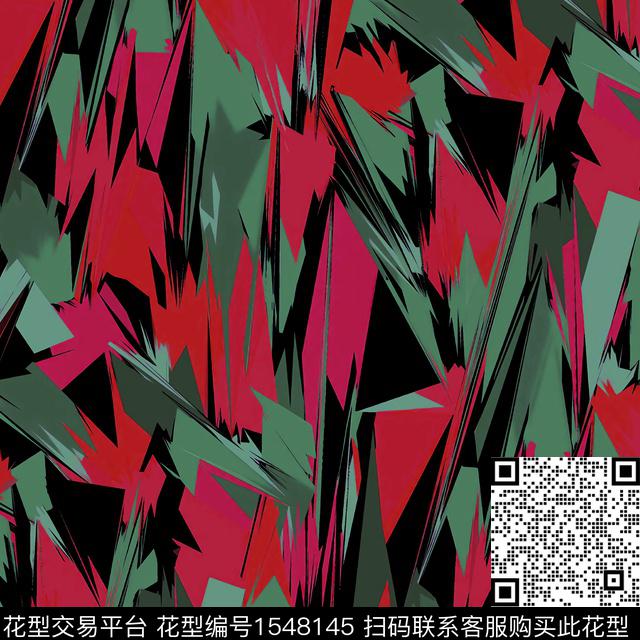 几何油画华亿平台艺术数码印花华亿平台下载（图片编号: 1548145） - 瓦栏（Walan）