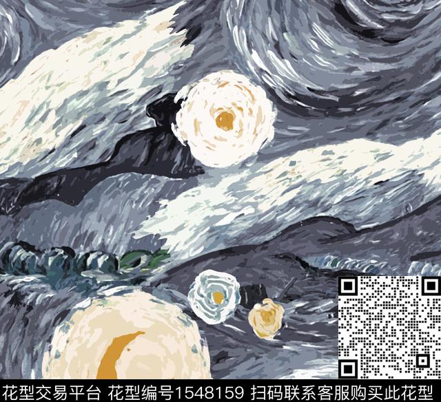 几何油画华亿平台艺术数码印花华亿平台下载（图片编号: 1548159） - 瓦栏（Walan）