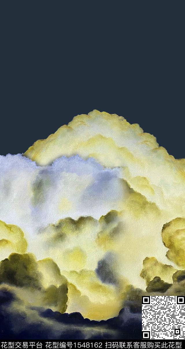 数码定位花天空风景景观数码印花华亿平台下载（图片编号: 1548162） - 瓦栏（Walan）