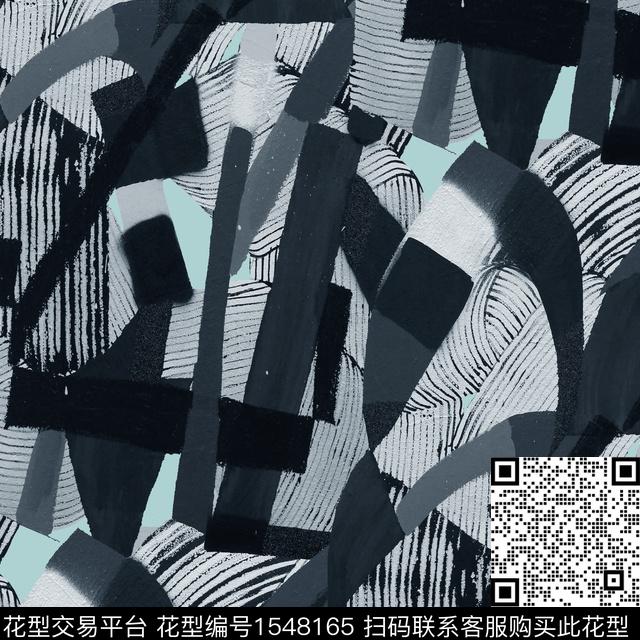 几何艺术数码印花华亿平台下载（图片编号: 1548165） - 瓦栏（Walan）