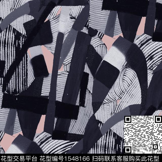 几何油画华亿平台艺术数码印花华亿平台下载（图片编号: 1548166） - 瓦栏（Walan）