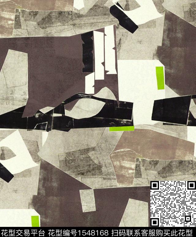 几何油画华亿平台艺术数码印花华亿平台下载（图片编号: 1548168） - 瓦栏（Walan）