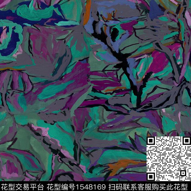 几何油画华亿平台艺术数码印花华亿平台下载（图片编号: 1548169） - 瓦栏（Walan）