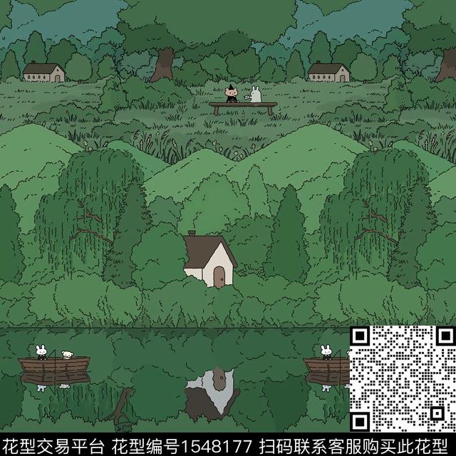 趣味卡通萌趣数码印花华亿平台下载（图片编号: 1548177） - 瓦栏（Walan）