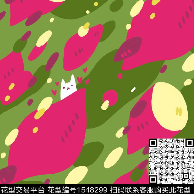 趣味童装小兔子数码印花华亿平台下载（图片编号: 1548299） - 瓦栏（Walan）