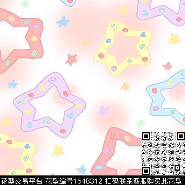 趣味童装小兔子数码印花华亿平台下载（图片编号: 1548312） - 瓦栏（Walan）