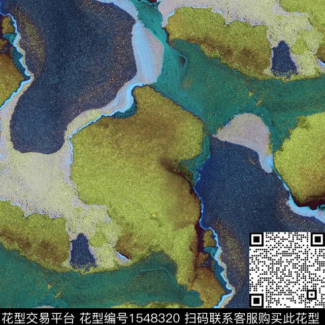 迷彩肌理抽象数码印花华亿平台下载（图片编号: 1548320） - 瓦栏（Walan）