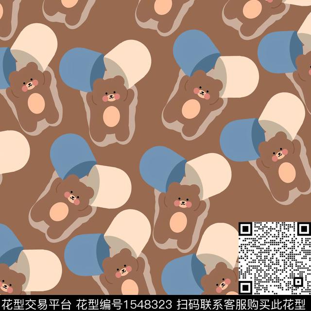 卡通动物卡通数码印花华亿平台下载（图片编号: 1548323） - 瓦栏（Walan）