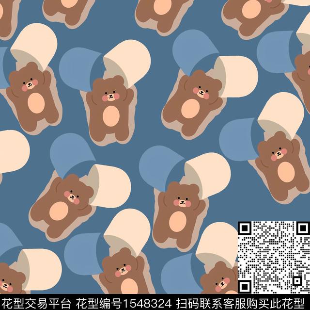 卡通动物卡通卡通人物数码印花华亿平台下载（图片编号: 1548324） - 瓦栏（Walan）