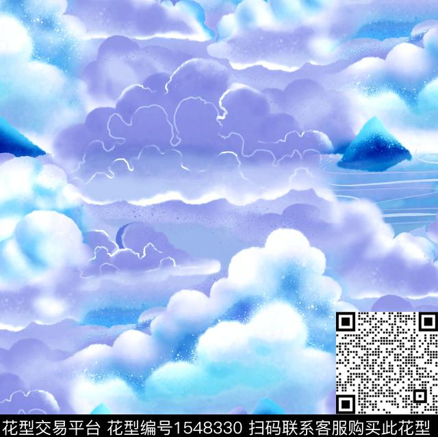 天空渐变2023数码印花华亿平台下载（图片编号: 1548330） - 瓦栏（Walan）