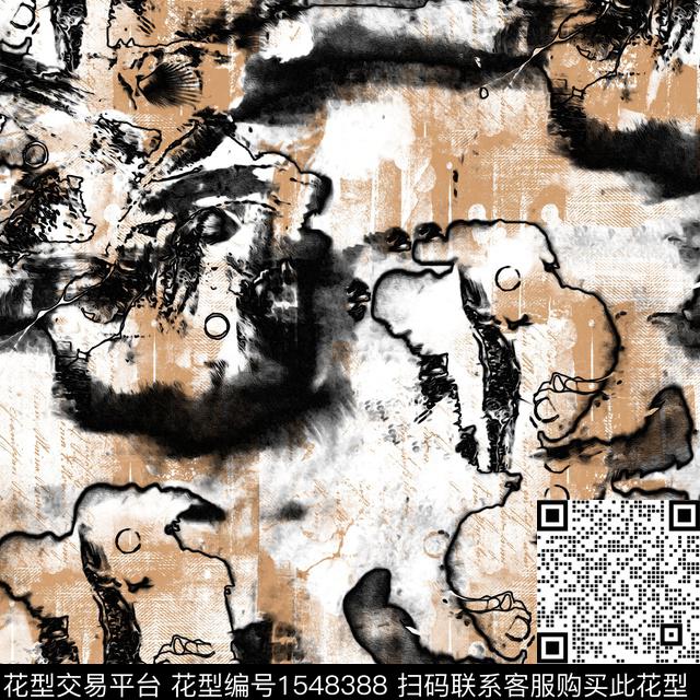 几何抽象男装男装传统印花华亿平台下载（图片编号: 1548388） - 瓦栏（Walan）