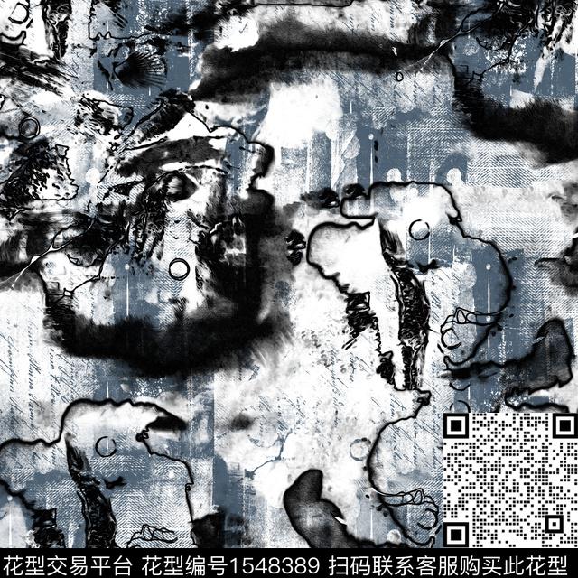 几何抽象男装男装传统印花华亿平台下载（图片编号: 1548389） - 瓦栏（Walan）