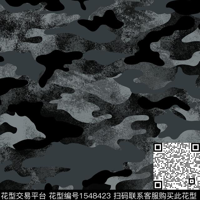 迷彩几何抽象男装传统印花华亿平台下载（图片编号: 1548423） - 瓦栏（Walan）