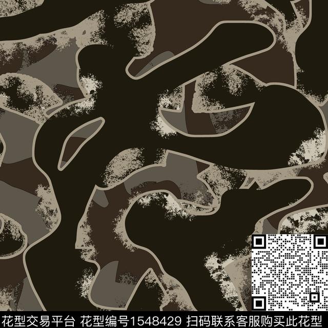 肌理抽象男装男装数码印花华亿平台下载（图片编号: 1548429） - 瓦栏（Walan）