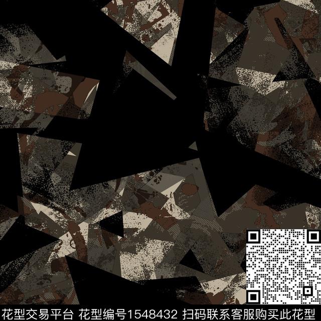 几何抽象男装男装传统印花华亿平台下载（图片编号: 1548432） - 瓦栏（Walan）