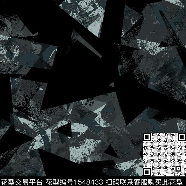 几何抽象男装男装传统印花华亿平台下载（图片编号: 1548433） - 瓦栏（Walan）