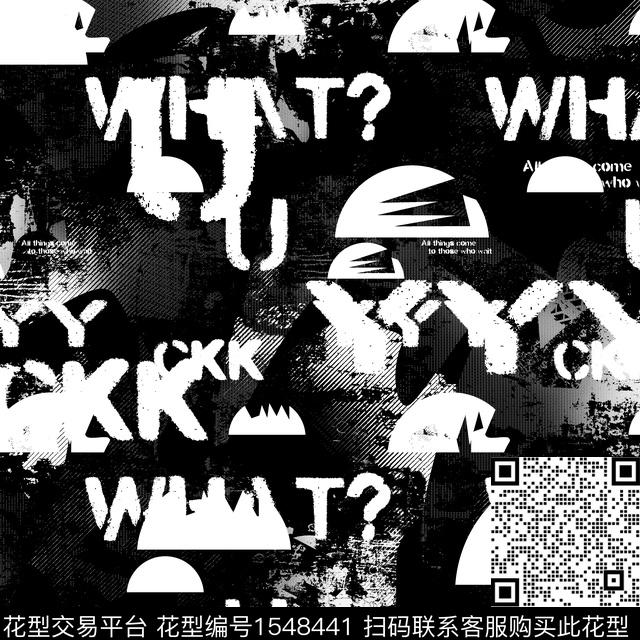 字母几何抽象男装传统印花华亿平台下载（图片编号: 1548441） - 瓦栏（Walan）