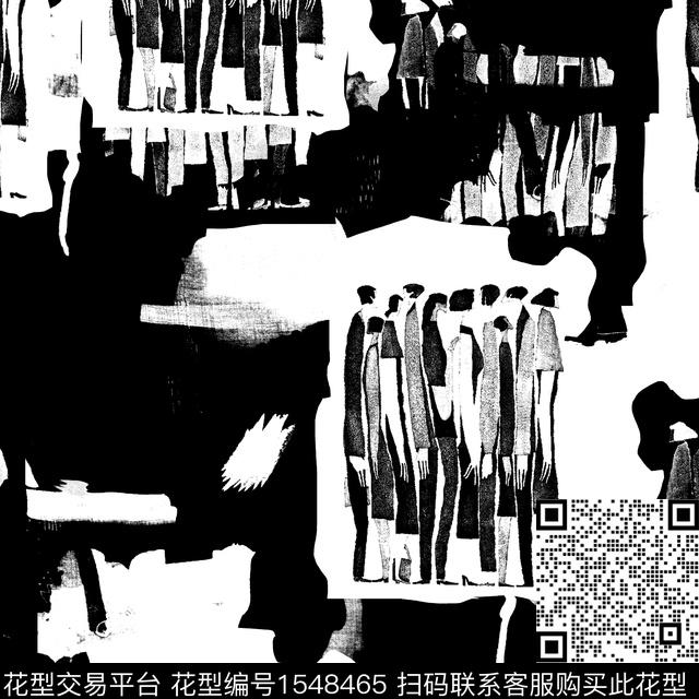 抽象几何男装传统印花华亿平台下载（图片编号: 1548465） - 瓦栏（Walan）