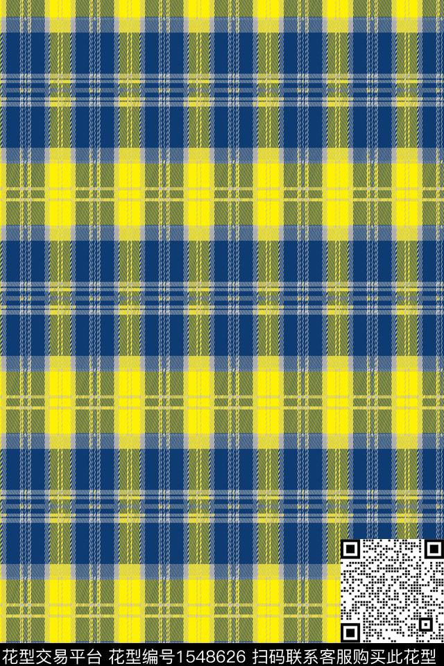 时尚格子几何数码印花华亿平台下载（图片编号: 1548626） - 瓦栏（Walan）