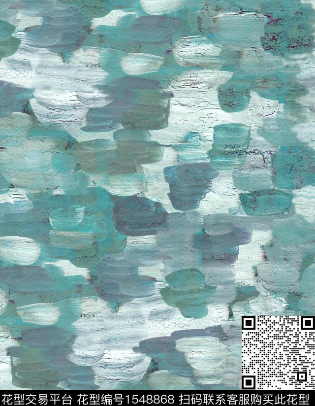 抽象肌理油画数码印花华亿平台下载（图片编号: 1548868） - 瓦栏（Walan）