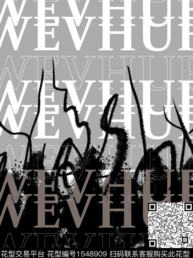 字母抽象男装男装传统印花华亿平台下载（图片编号: 1548909） - 瓦栏（Walan）