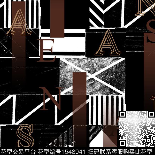 几何抽象男装男装传统印花华亿平台下载（图片编号: 1548941） - 瓦栏（Walan）