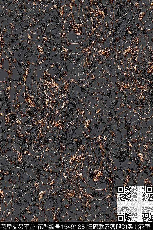 抽象肌理抽象男装数码印花华亿平台下载（图片编号: 1549188） - 瓦栏（Walan）