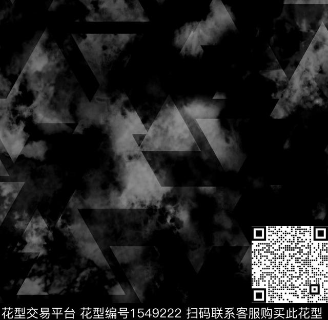 抽象三角形几何数码印花华亿平台下载（图片编号: 1549222） - 瓦栏（Walan）