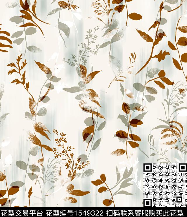 女装花卉连衣裙数码印花华亿平台下载（图片编号: 1549322） - 瓦栏（Walan）