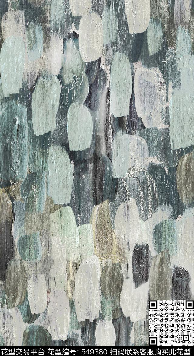 抽象笔触肌理数码印花华亿平台下载（图片编号: 1549380） - 瓦栏（Walan）
